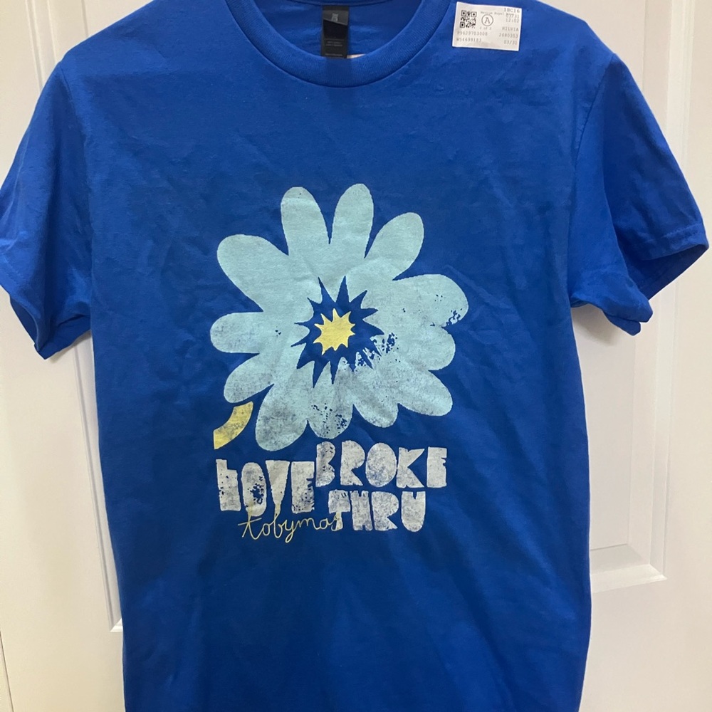 Blue Tobymac Love Broke Thru T Shirt